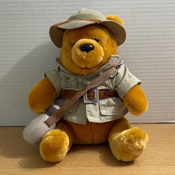 Disney Other - Safari Winnie the Pooh Plush Walt Disney World Animal Kingdom Park Exclusive